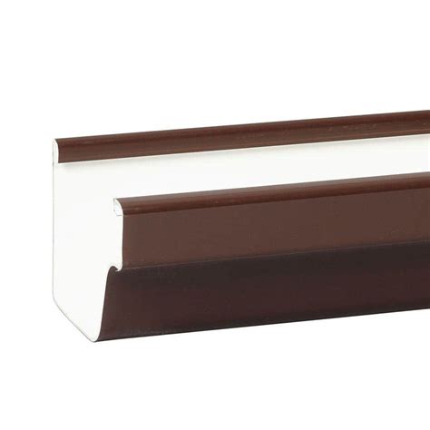 home depot gutters brown|brown vinyl gutters and downspouts.